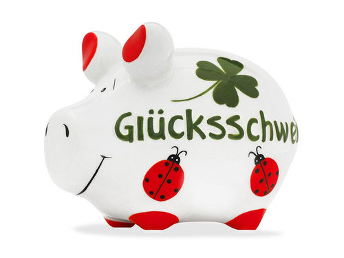 Sparschwein Glücksschwein Käfer Spardose Sparbüchse Keramik Geldgeschenk