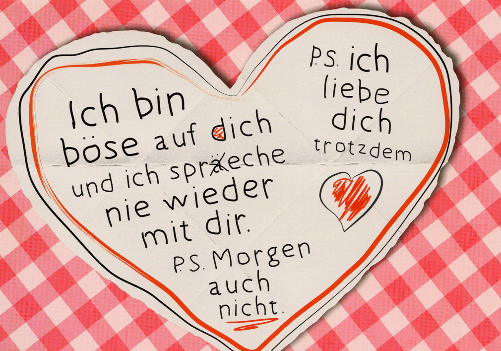 Postkarten mit Herz Postkarte Karte für Valentinstag Hochzeit Geburtstag Liebe